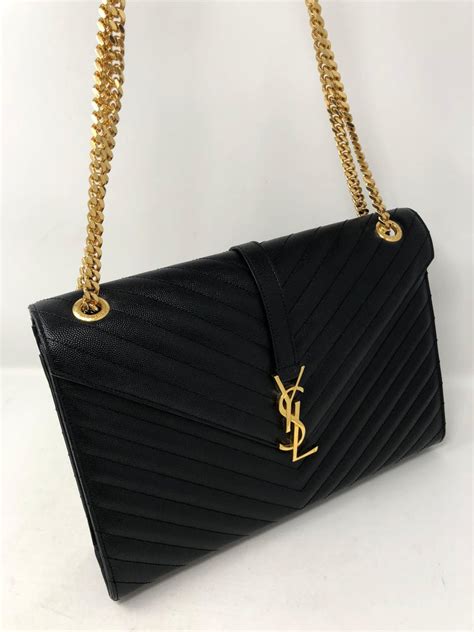 ysl handbag all black|ysl black evening bag.